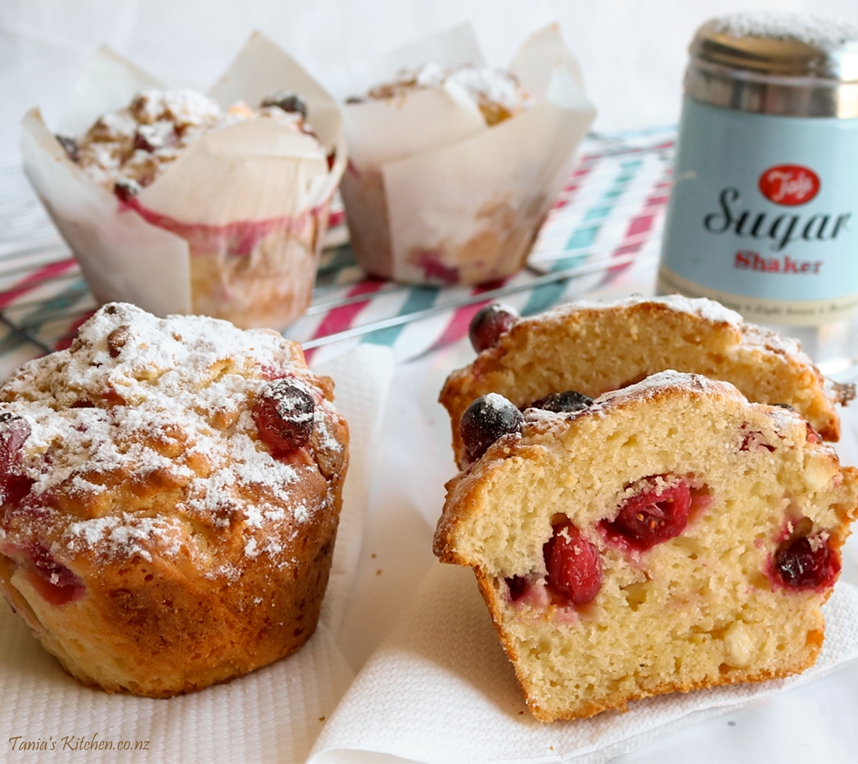 Cranberry & White Chocolate Muffins