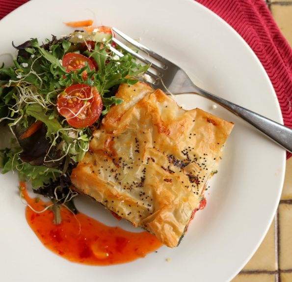 Easy Sundried Tomato Feta Filo Cups - Dished by Kate